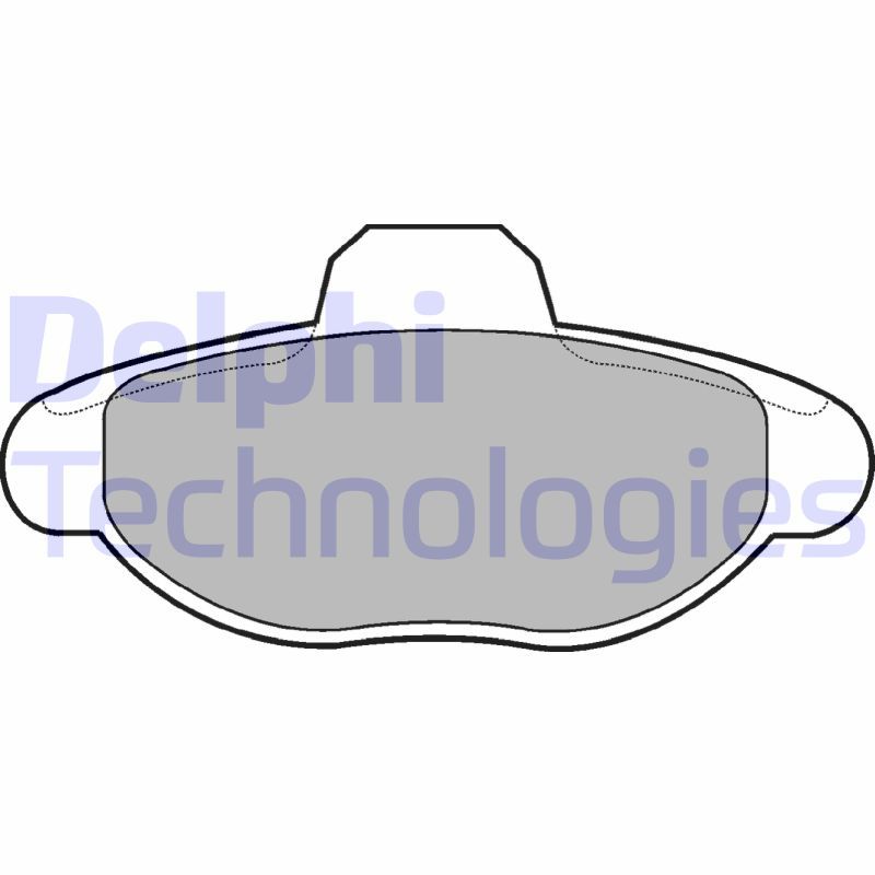 DELPHI Komplet kočionih obloga, disk-kočnica