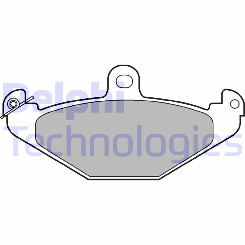 DELPHI Komplet kočnih obloga, disk kočnica