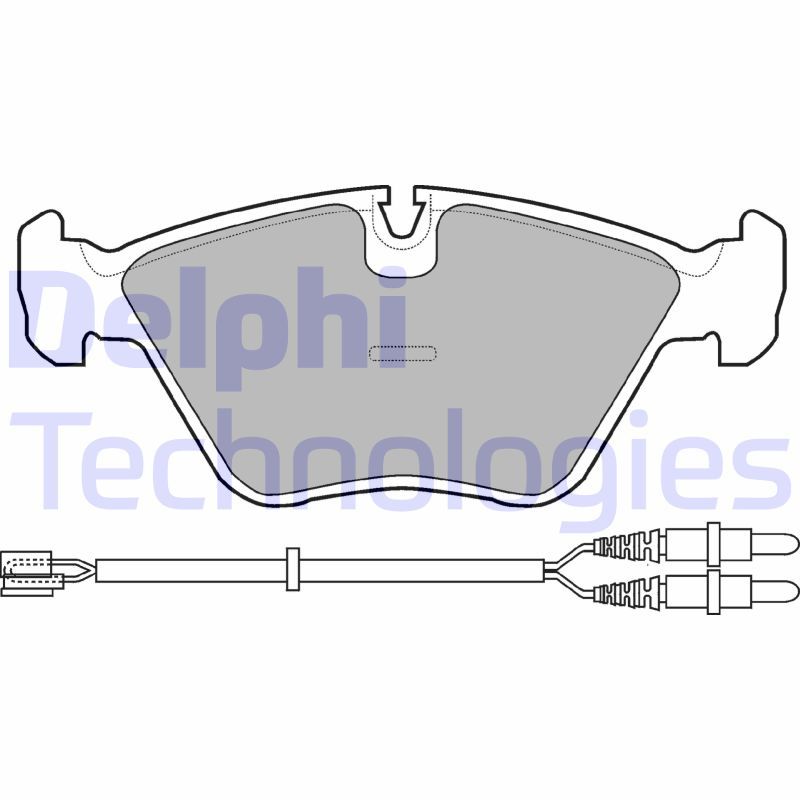 DELPHI Komplet kočnih obloga, disk kočnica