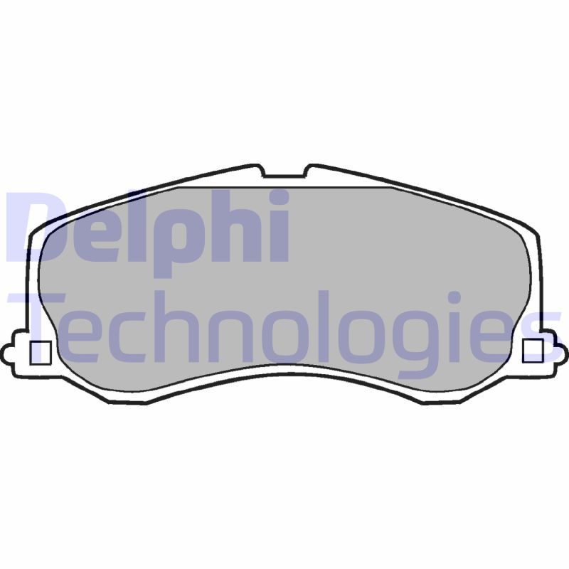 DELPHI Komplet kočnih obloga, disk kočnica