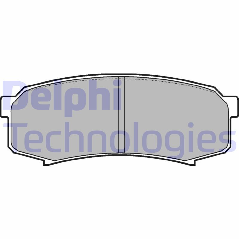 DELPHI Komplet kočionih obloga, disk-kočnica