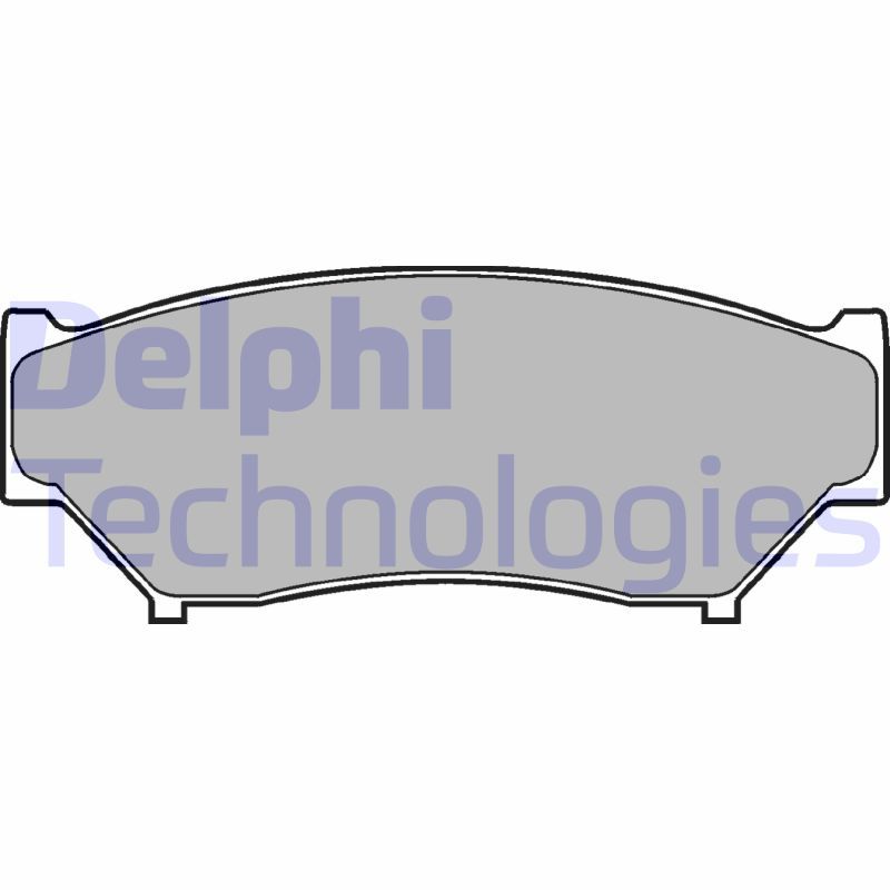 DELPHI Komplet kočionih obloga, disk-kočnica