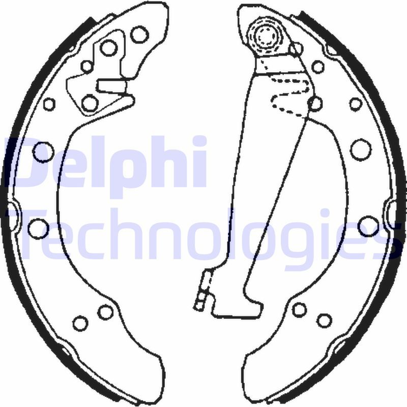 DELPHI Komplet kočionih papuča