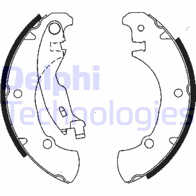 Delphi Komplet kočionih papuča