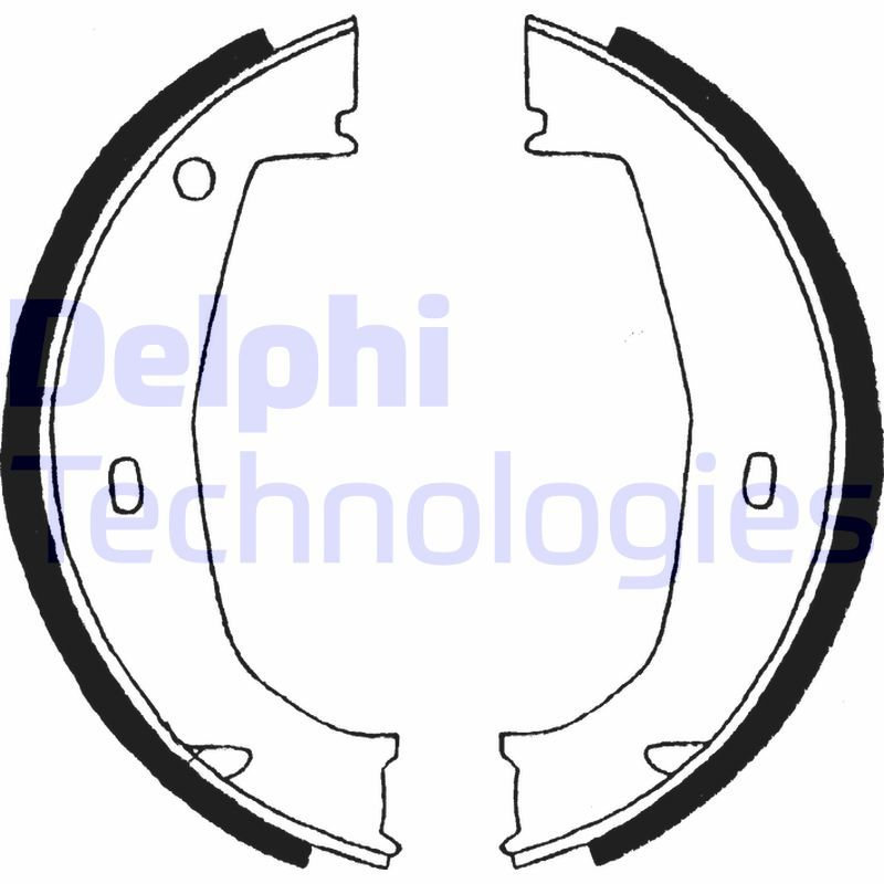 DELPHI Komplet kočionih papuča