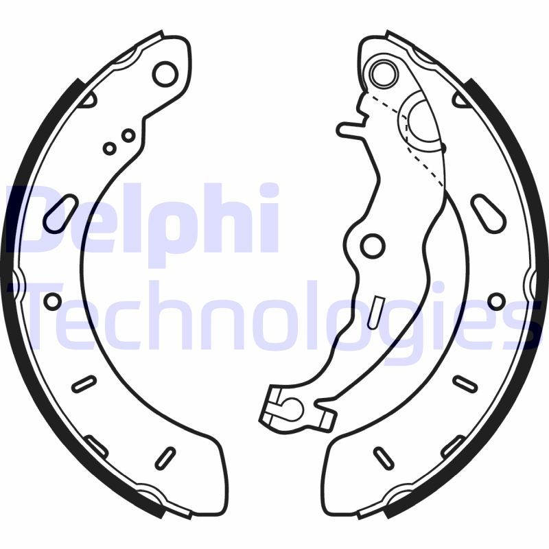 DELPHI Komplet kočionih papuča