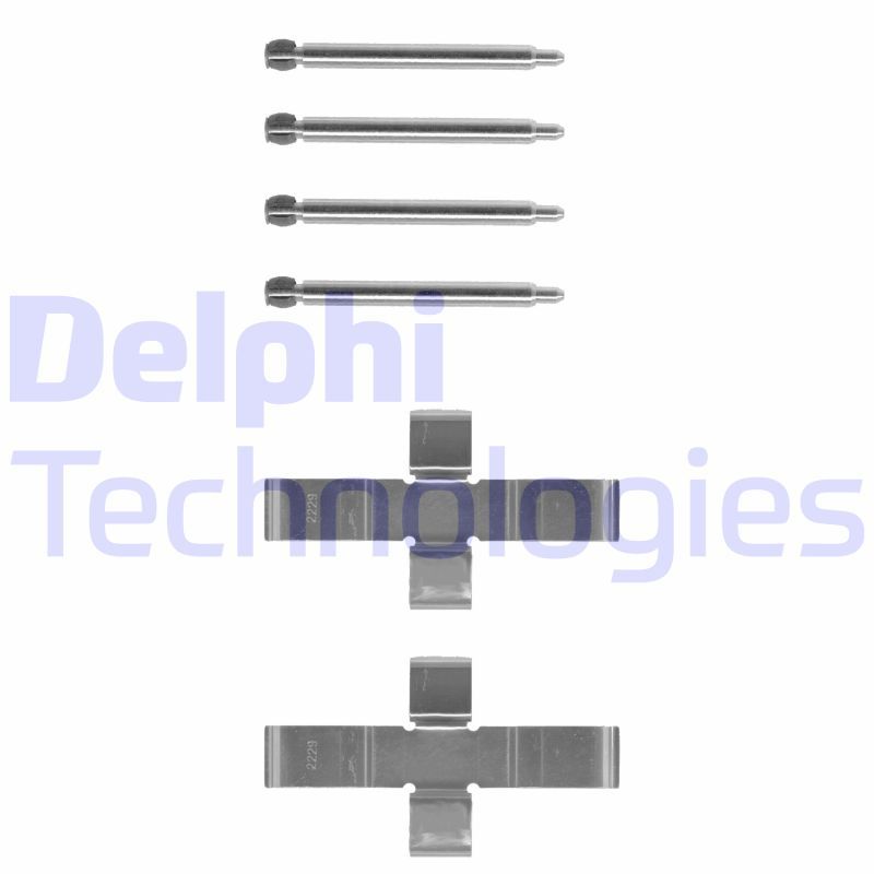 DELPHI Komplet dodatne opreme, obloga disk-kočnice