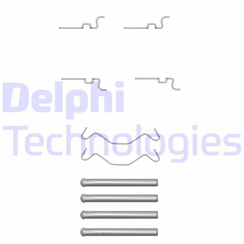 DELPHI Komplet dodatne opreme, obloga disk-kočnice