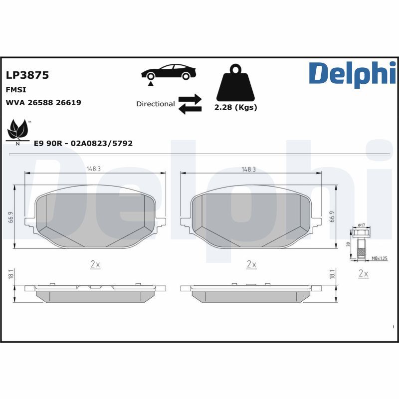 DELPHI Senzor klapne gasa