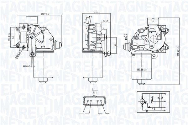 MAGNETI MARELLI Motor brisača