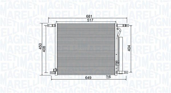 MAGNETI MARELLI Kondenzator, klima-uređaj