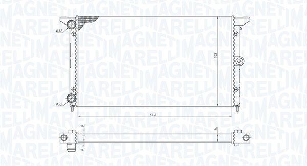 MAGNETI MARELLI Hladnjak, hlađenje motora