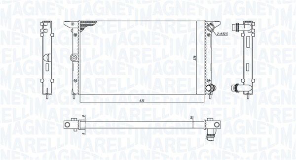 MAGNETI MARELLI Hladnjak, hlađenje motora