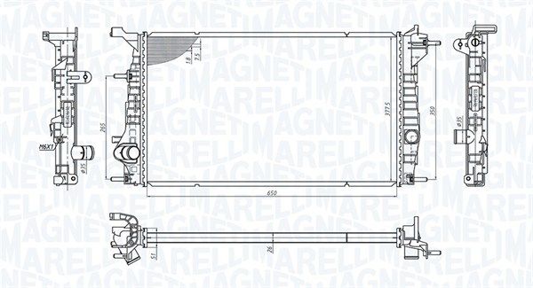 MAGNETI MARELLI Hladnjak, hlađenje motora