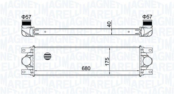 MAGNETI MARELLI Hladnjak zraka punjenja