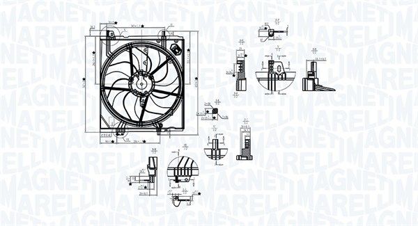 MAGNETI MARELLI Ventilator, hlađenje motora