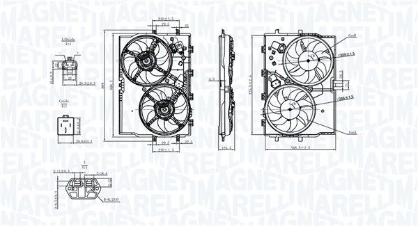 MAGNETI Ventilator hladnjaka vode