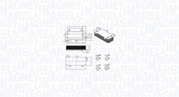 MAGNETI MARELLI Hladnjak ulja, motorno ulje